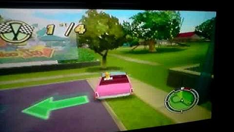 the simpsons hit and run race 3 checkpoint race!!!!!