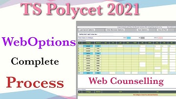 TS polycet 2021 web options step by step process | How to give web options for TS polycet 2021
