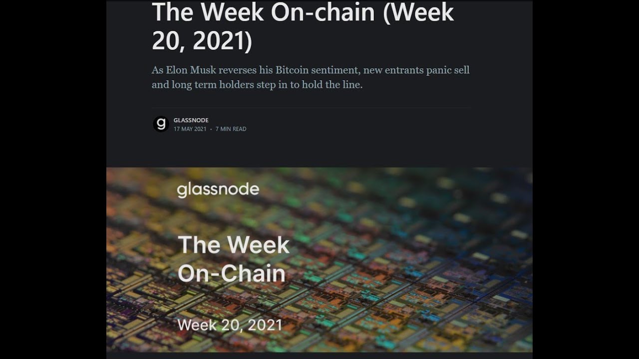 GLASSNODE ANALISI ON CHAIN WEEK 20 - YouTube
