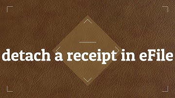 Detach a receipt which was wrongly attached with eFile in eOffice