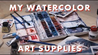 My Watercolor Art Supplies 