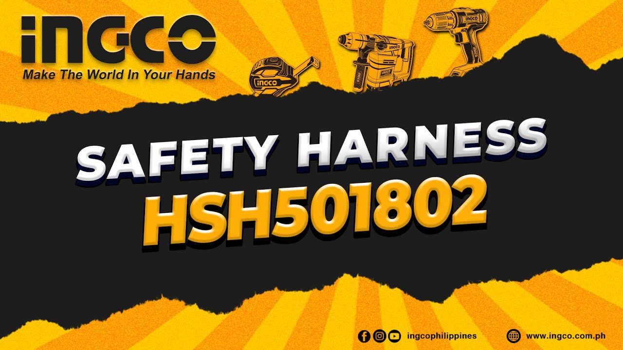 INGCO Safety Harness (HSH501802) 🛠️ YouTube