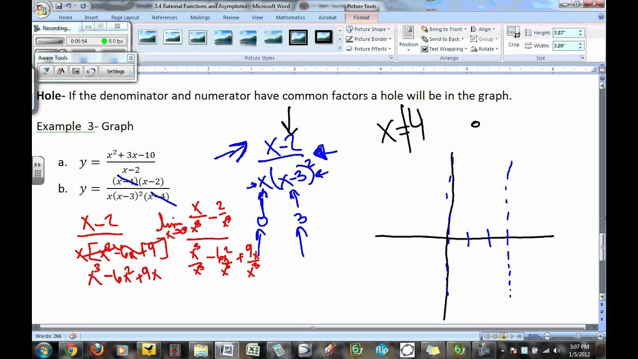3 5 Graphing and Equations with Holes YouTube