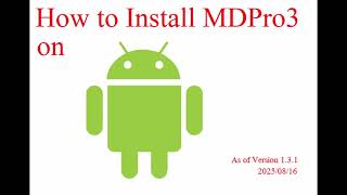 How to Install MDPro3 V1.3.0 and Update 1.3.1 on Android