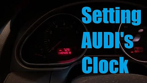 Audi Clock - How to set the Time - Day Light Savings, Falling back - Q7