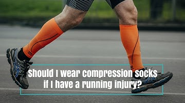 Should I wear compression socks if I have a running injury?