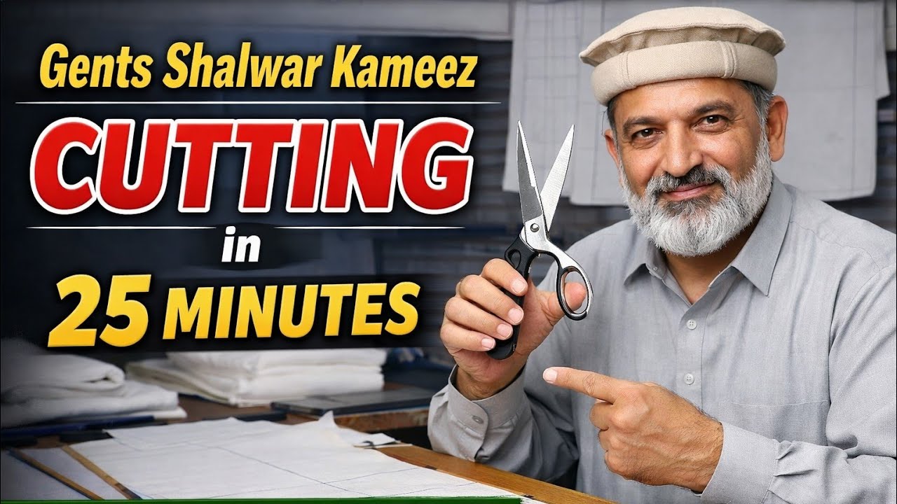Gents Shalwar Kameez Full Cutting ✂️ in 25 MinutesEverything should be clear – Pashto language
