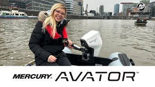 The new Avator from Mercury. Fully electric outboard motor