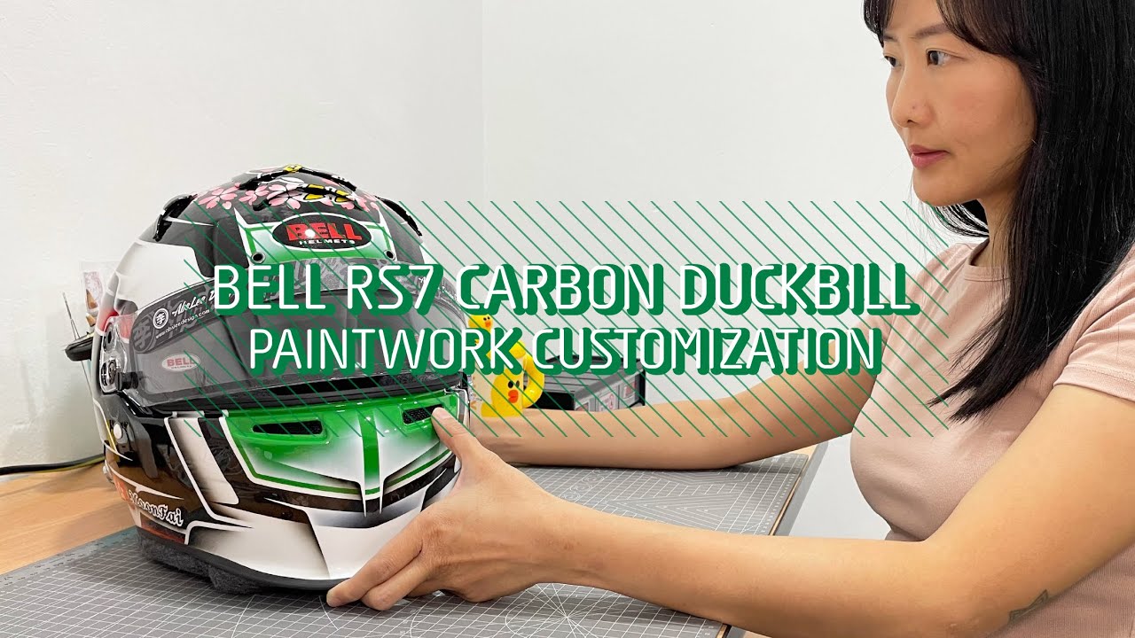 BELL RS7 CARBON DUCKBILL | ASMR | Moomin! | Metallic Paints | Helmet Paintwork Process [ENG SUB]