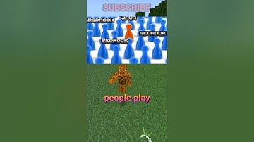 WHO EVEN PLAYS BEDROCK EDITION?!?! #minecraft