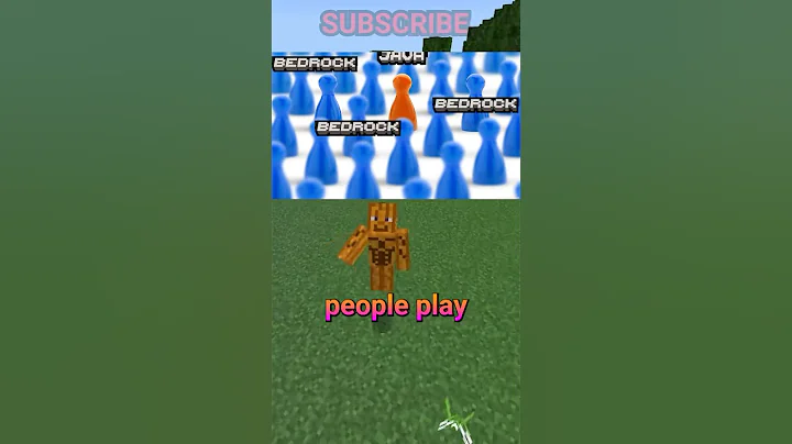 WHO EVEN PLAYS BEDROCK EDITION?!?! #minecraft