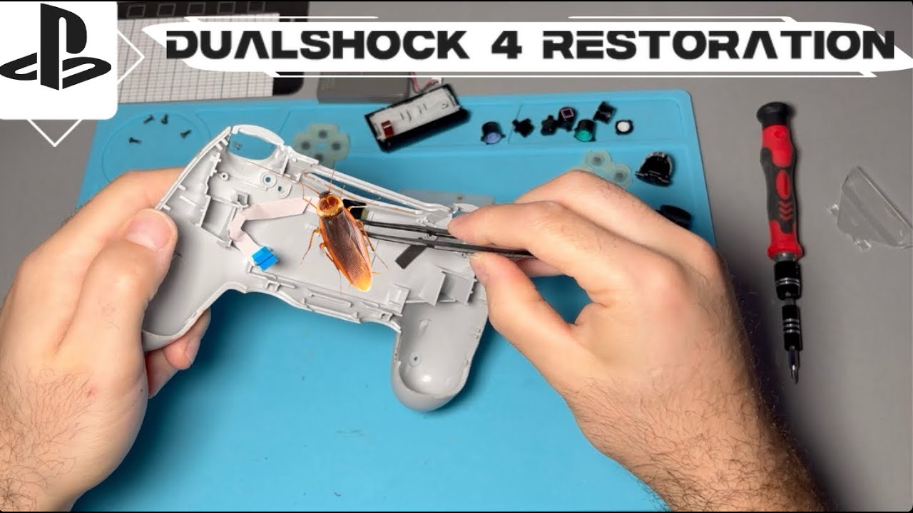 Restoring a bug-infested DualShock 4 Controller - YouTube