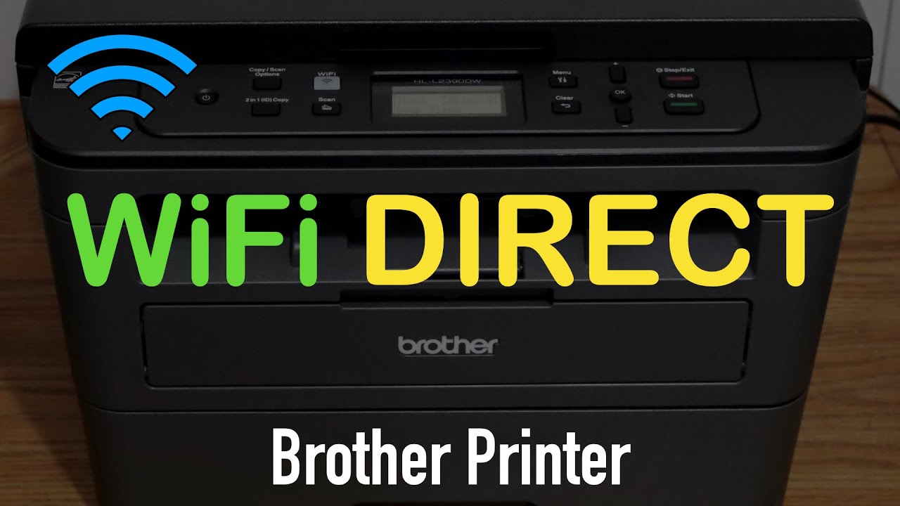 charter royalty En smule Brother Printer WiFi Direct SetUp. - YouTube