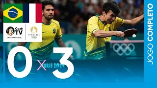 Thumbnail for TÊNIS DE MESA: BRASIL X FRANÇA | TIME MASCULINO | OLIMPÍADAS PARIS 2024 | AO VIVO E COM IMAGENS