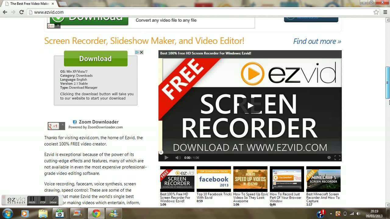 how to download ezvid on windows 7 - YouTube
