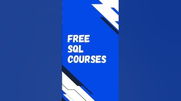 15 Free SQL Courses You Need to Know in 2024! 💻📊  #sql #sqltraining #sqlforbeginners
