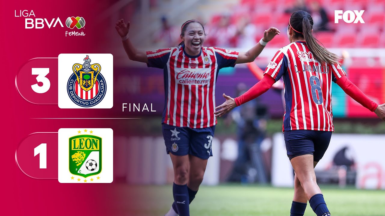 CHIVAS 3-1 LEON | RESUMEN | LIGA MX FEMENIL | CLAUSURA 2026 | JORNADA 6