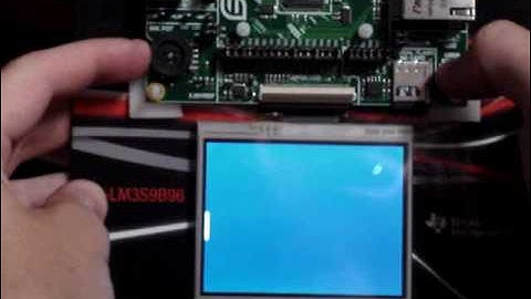 Pong on a ARM Cortex-M3 Stellaris Luminary Micro DK-LM3S9B96