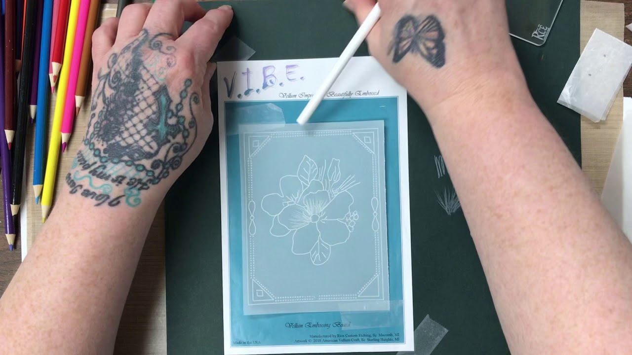 Vellum Embossing Gettin' your V.I.B.E. on!! YouTube