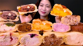 🍞Cream bread😍크림폭탄✨동명양과자점 크림빵&amp;맘모스빵 종류별 먹방❤[Chocolate, Almond, Yellow cheese, Cheese Cake] Mukbang