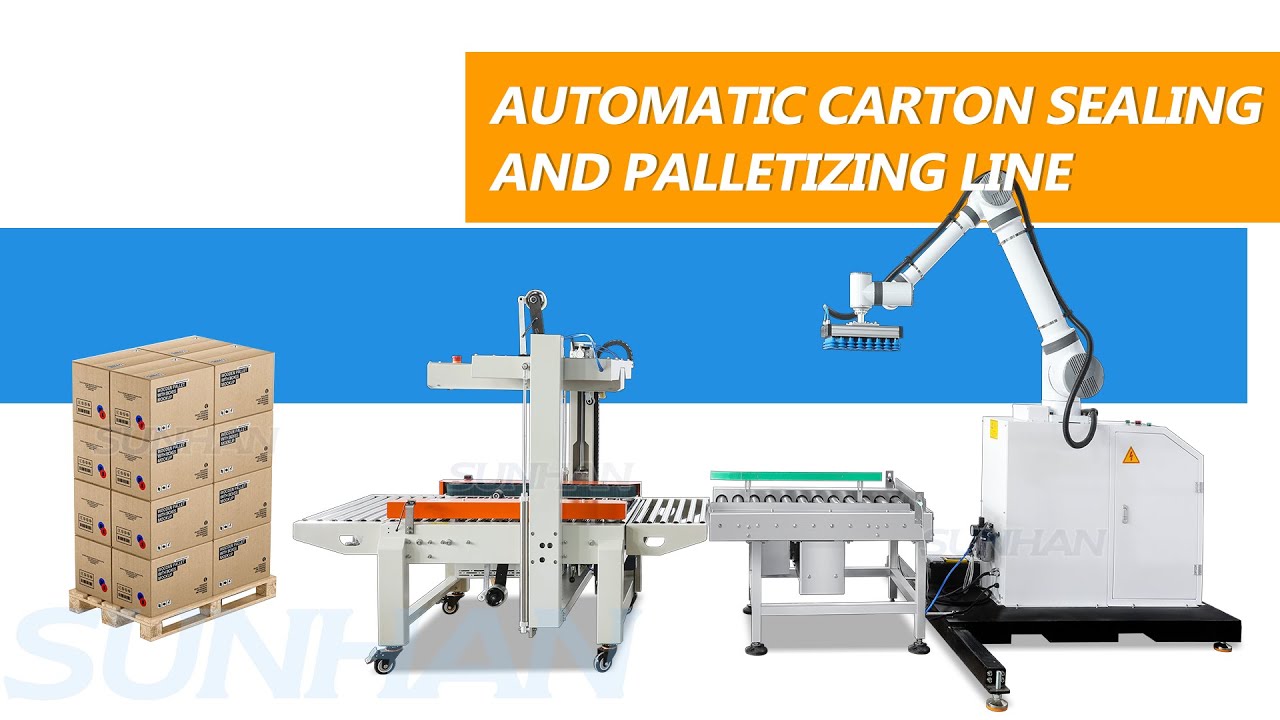 How To Use End-of-Line Flexible Automatic Carton Box Sealing And Palletizing Production Line