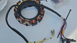 Replacement of stator coil on 150hp 2 stroke mariner/ Mercury outboard engine