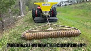 Overseeding Pond with Sides Spreader