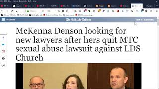 Why I Believe Mckenna Denson & Doubt Her Attorneys Lds Mormon Covert Agents & Judiciary