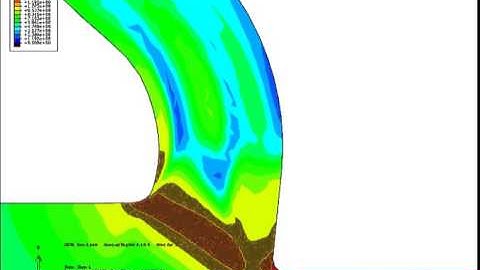 Abaqus explicit Arbitrary Lagrangian Eulerian formulation ALE cutting of AISI 1045 Mises Stress 2