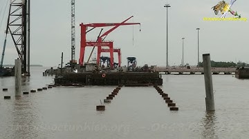Góc nhìn cảng Quốc Tế Long An từ ngoài sông Soài Rạp T9.2019