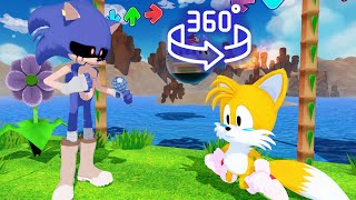 Sonic Vs Tails FNF Friends meeting Song 360° Animation