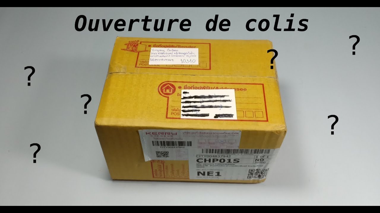 Reception d'un petit colis YouTube