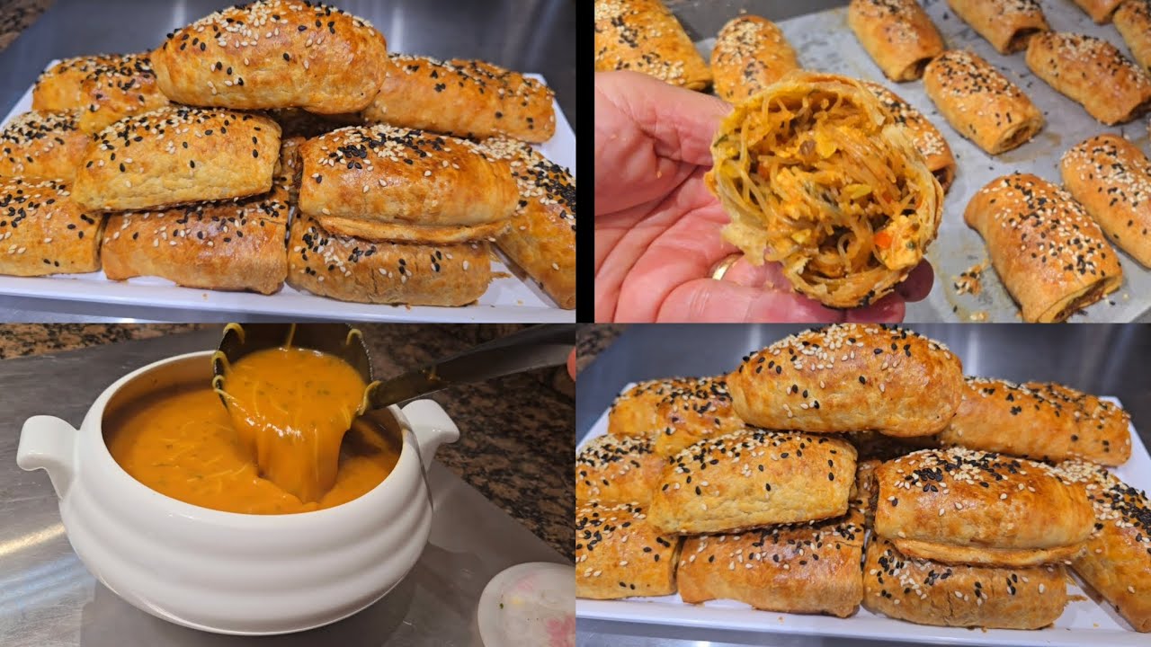 صايمة ومافيك ماتوجدي حتى حاجة 🥰 غير حيدي لعكز عجينة المسمن معمر بحشوة بنينة مع حريرة بالخضر 