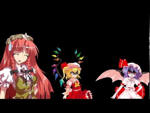 東方立ち絵で適当に作ってみた