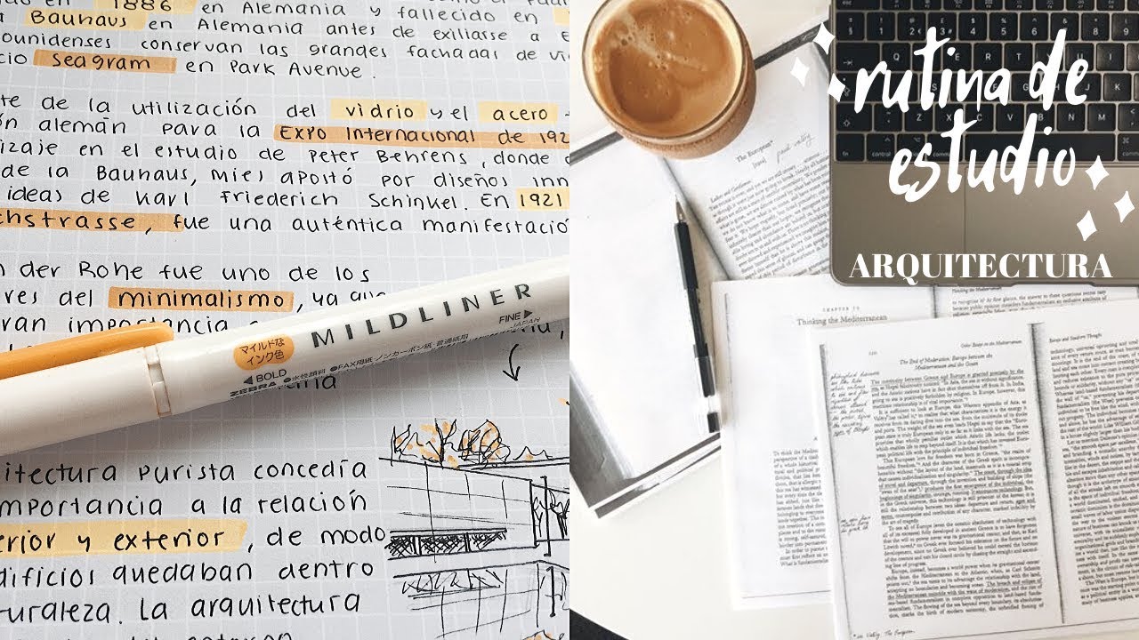 rutina de estudio | study w/ me (arquitectura)