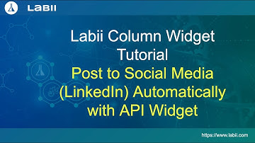 Labii Column Widget Tutorial: Post to Social Media (Linkedin) Autonatically with API widget.