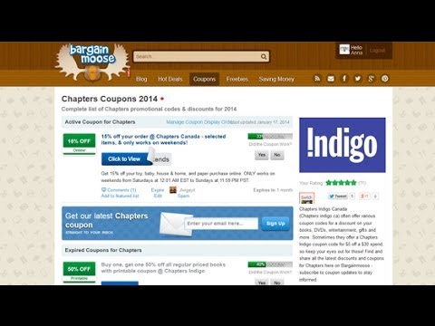 Chapters Indigo Coupons: How to find & use Chapters Indigo Canada Coupons