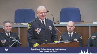 Lynchburg Police Department Swearing-In Ceremony 12-15-2022