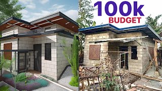 100k Budget 2 rooms 1CR’naka steel trusses na’Magandang Panimulang bahay ito