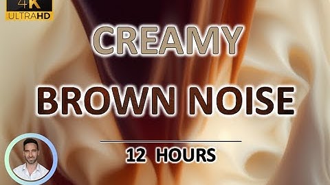 Creamy Brown Noise (12 Hours) BLACK SCREEN - Study, Sleep, Tinnitus Relief and Focus