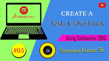 Solidworks Tutorial #05 Tesla Cyber Truck | Part 1 frame