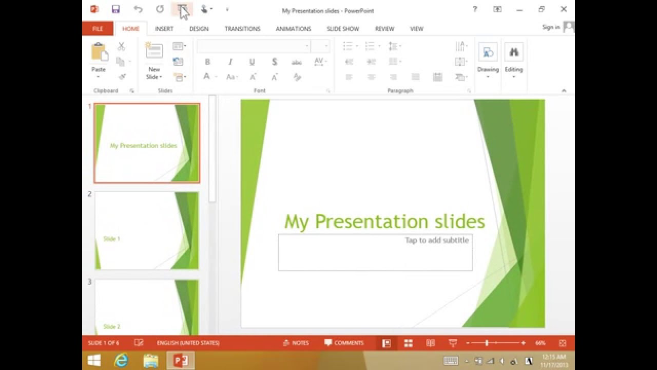 powerpoint presentation mode switch screen