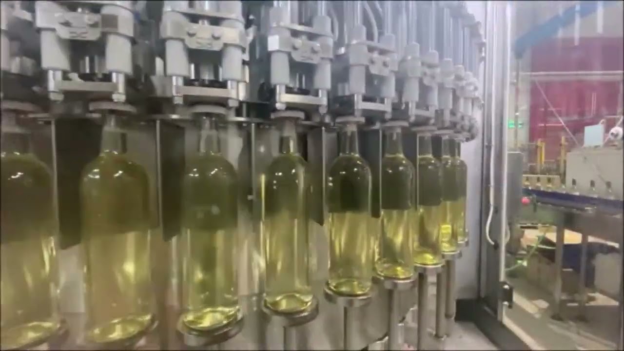 Auto tuning Levels Corrections System White Sparkling Wine on Bottling Automatic Machines - Beverage