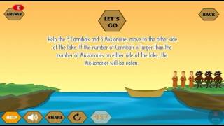 Solved || 3 cannibals and 3 missionaries to cross the lake problem.