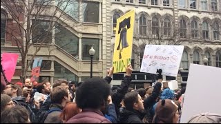 Around D.C., Protesters Gathered Before Trump's Inauguration