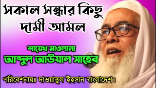 Some valuable practices of morning and evening. . Maulana Abdul Awal Saheb. . Mawlana Abdul Awal ...