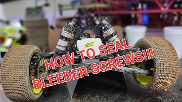How to seal bleeder screws on your HB Racing D819rs or E819RS