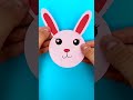 Make an Adorable Paper Bunny 🐇 Simple Kids Craft #shorts