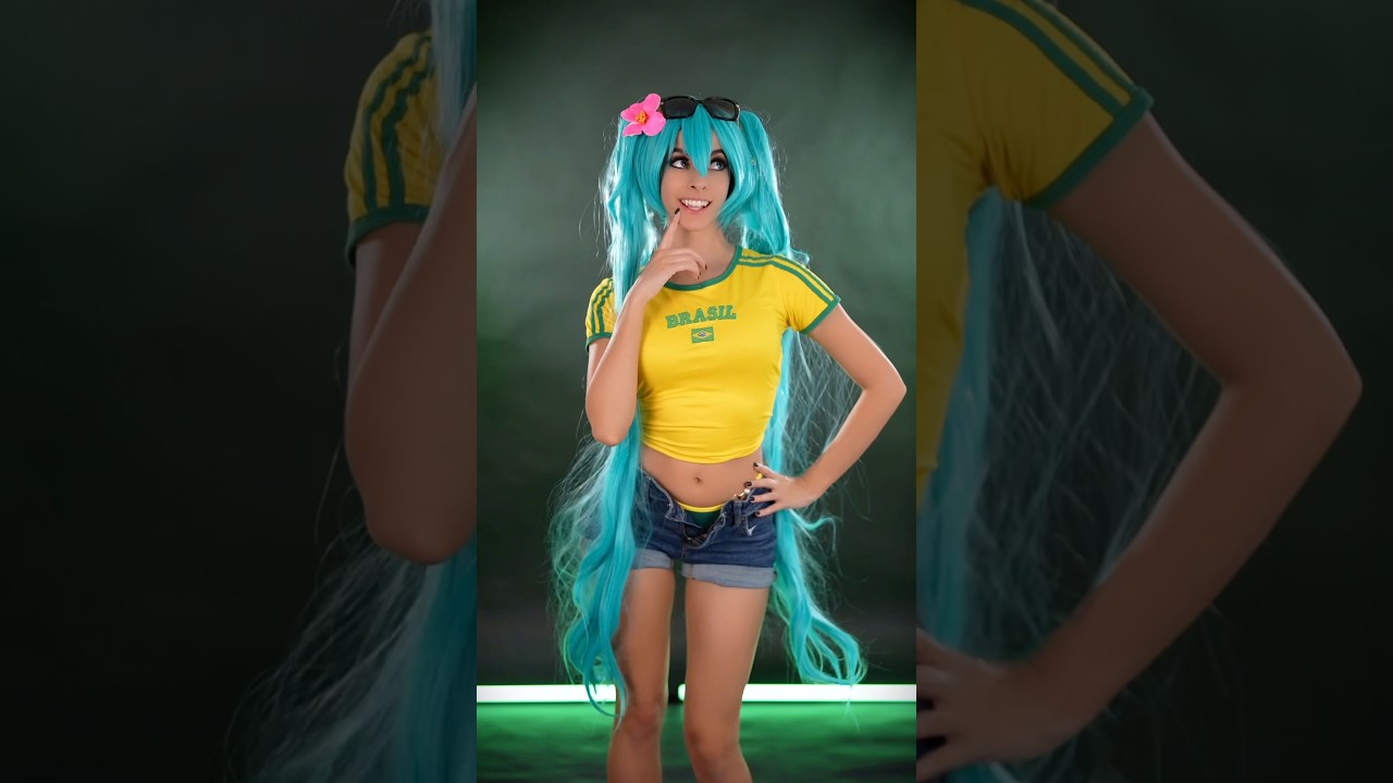 Brazil Miku 💙 #foryou #helpmemakethismakesense #trending #gothclub #emo #dance #cosplay
