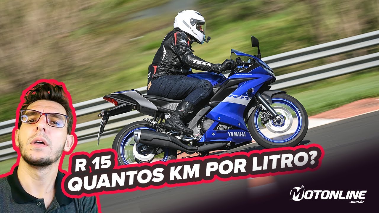 CONSUMO da nova YAMAHA R15; medições na pista, dados oficiais ...